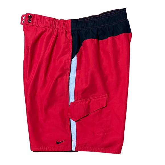 NIKE Men’s Colorblocked Swim Trunks, elastic waist | size L - Picture 3 of 5
